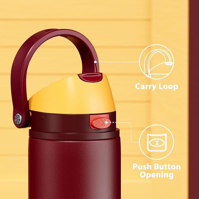 24 oz Insulated Water Bottle for Women: Meoky Stainless Steel Water Bottle - Image 5