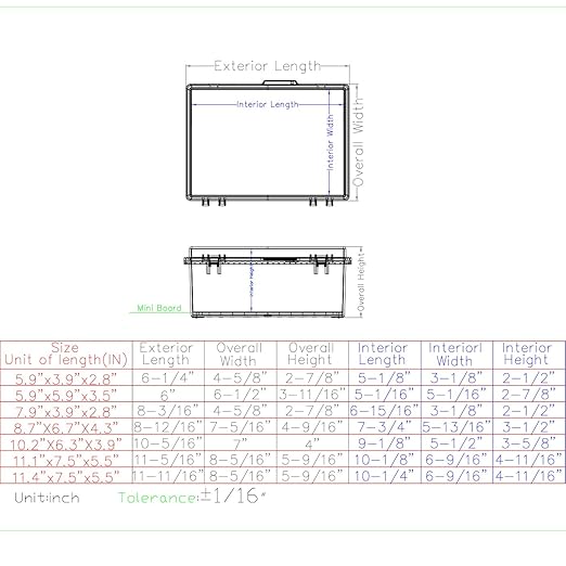 Junction Box, Outdoor Electrical Boxes Waterproof IP67 ABS Plastic Project Box - Image 6