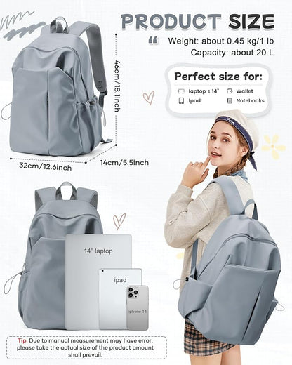 Small Backpack for School Girls Kids Women, Waterproof Bookbag Cute High School - Image 3