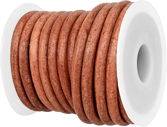 GENIQUE Real/Genuine Round Leather String Cord by GENIQUE
