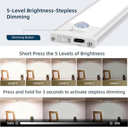 12inch Under Cabinet Lighting, 4 Pack Rechargeable Motion Sensor Light Indoor - Image 6