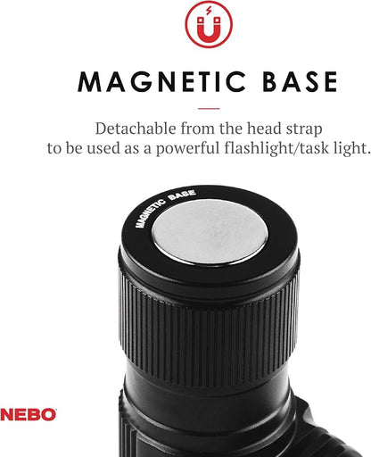 NEBO Transcend Rechargeable Headlamp | 1000 Lumens, 5 Light Modes, Detachable - Image 5