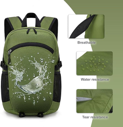 Lightweight Hiking Backpack 18L Packable Foldable Small Daypack Collapsible - Image 6