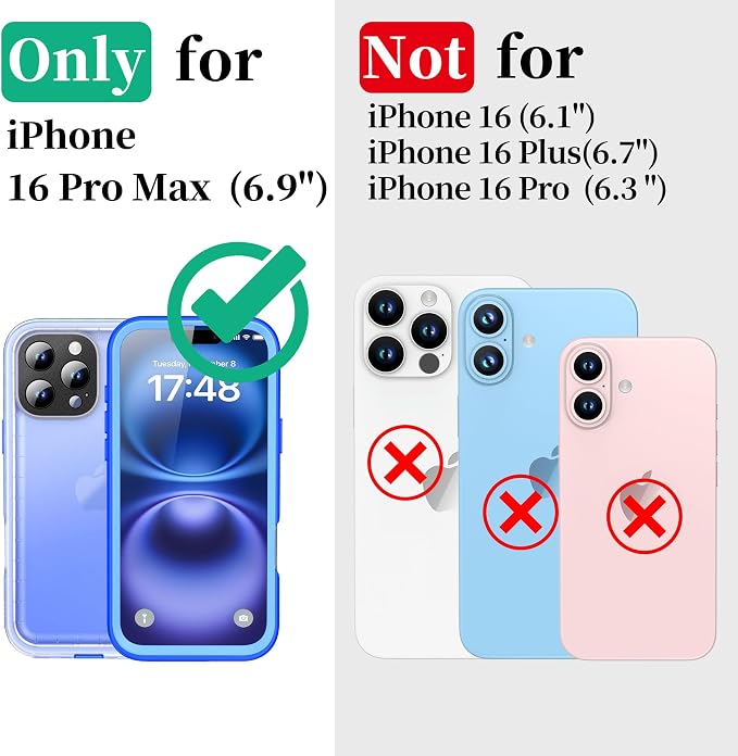 Cozycase for iPhone 16 Pro Max Case Waterproof - Image 2