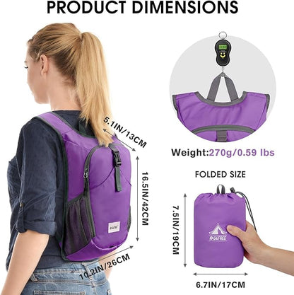 G4Free 10L Hiking Backpack, Lightweight Small Hiking Daypack Outdoor Travel - Image 3