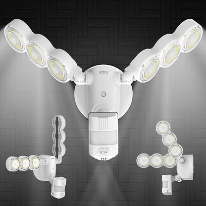 SANSI 45W 6000LM Motion Sensor Outdoor Lights, 5000K 600W Equiv LED Outdoor - Image 8