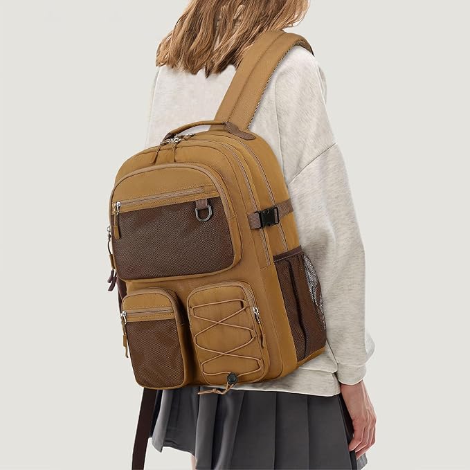 Lohol Water Resistant Backpack for School Travel College Travel, Large Bookbag - Image 2
