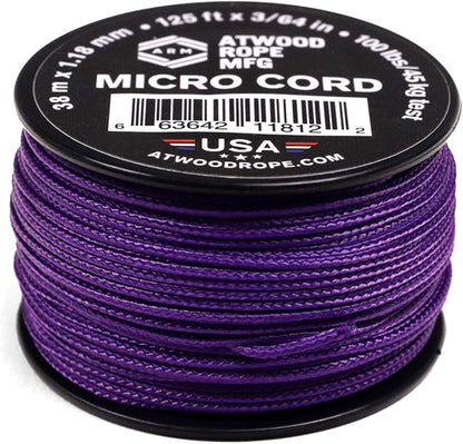 Atwood Rope MFG Micro Utility Cord 1.18mm X 125ft Reusable Spool | Tactical by AtwoodRopeMFG