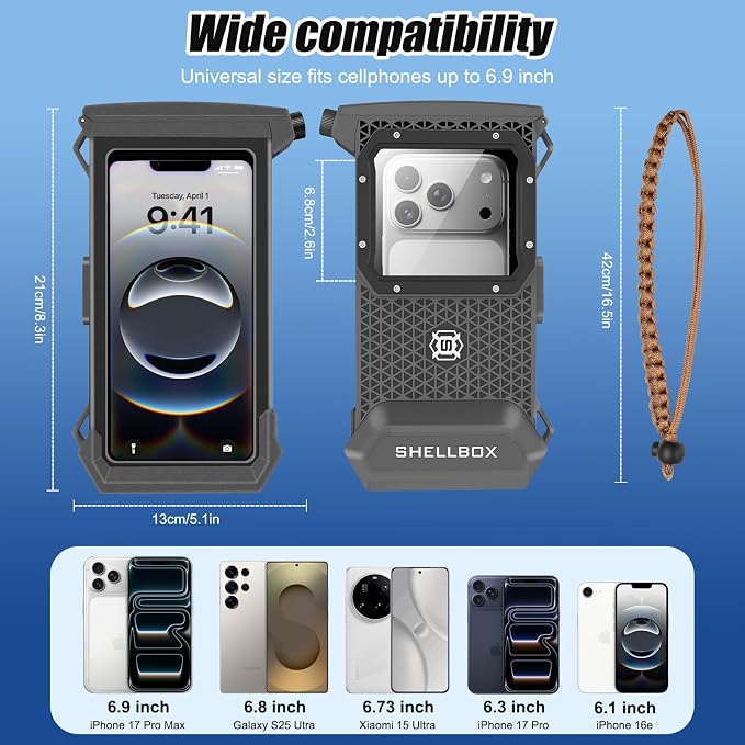 Underwater Phone Case for Snorkeling & Diving, IP68 Waterproof Case for Swimming - Image 7