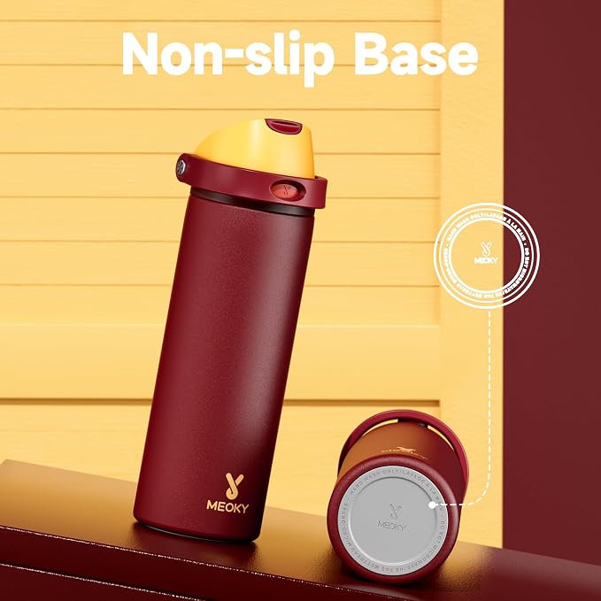 24 oz Insulated Water Bottle for Women: Meoky Stainless Steel Water Bottle - Image 8