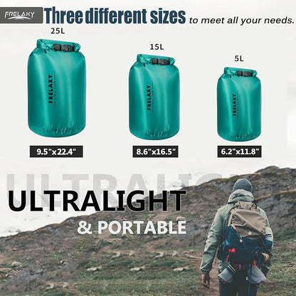 Frelaxy Waterproof Dry Bag 2 Pack/3 Pack, Lightweight Portable Dry Bags - Image 2