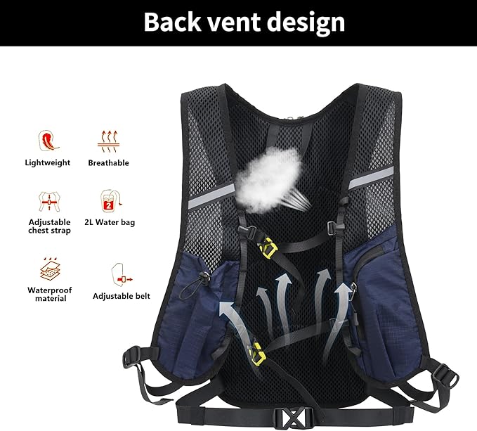 DOJUNS Hiking Backpack Lightweight Travel Backpack 20L Waterproof Hiking - Image 2