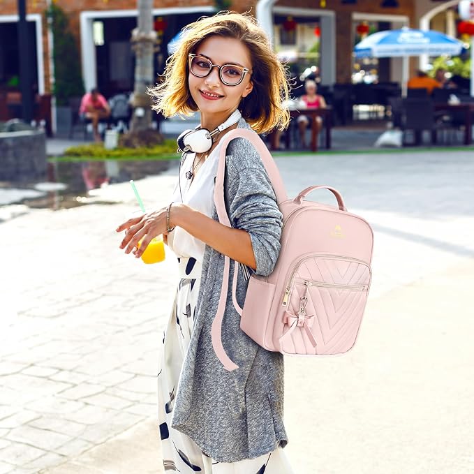 MATEIN Bowknot Cute Backpack Purse, Fashion Mini Shoulder Bag, Waterproof - Image 2