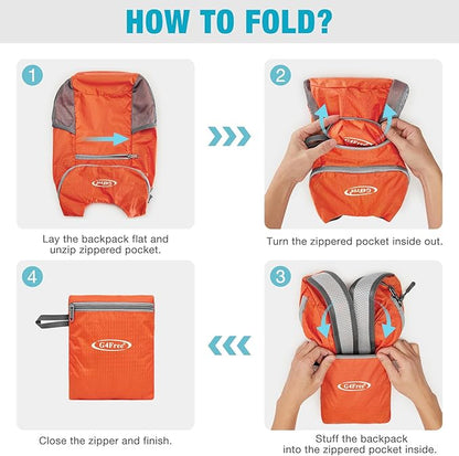 G4Free Lightweight Packable Hiking Backpack - Image 3