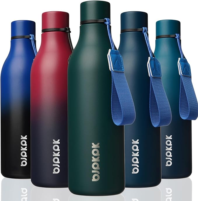 BJPKPK Insulated Water Bottles, 25 oz Stainless Steel Metal Water Bottle by BJPKPK