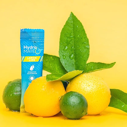 HydroMATE Electrolyte Powder Lemon Lime Hydration Packets Low Sugar 16 Count - Image 5