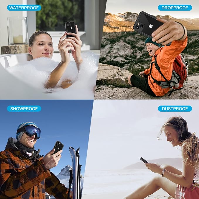 Lanhiem for iPhone 14 Plus Case, IP68 Waterproof Dustproof Shockproof - Image 8