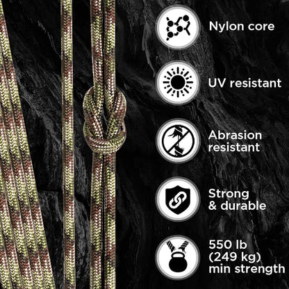 TECEUM 5/32" Paracord Rope 1000 – 1000ft / 200ft / 100ft / 50ft – Tactical - Image 3