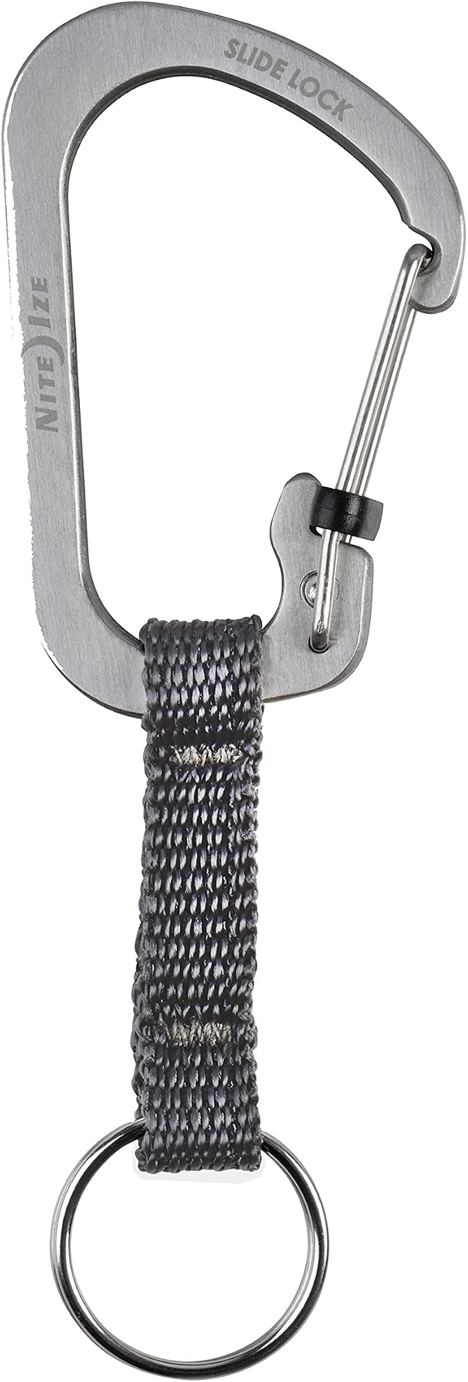 Nite Ize SlideLock Key Ring, Aluminum Locking Carabiner Key Chain by Nite+Ize