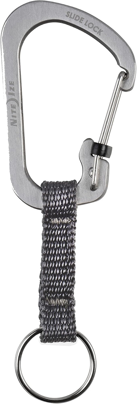 Nite Ize SlideLock Key Ring, Aluminum Locking Carabiner Key Chain by Nite+Ize
