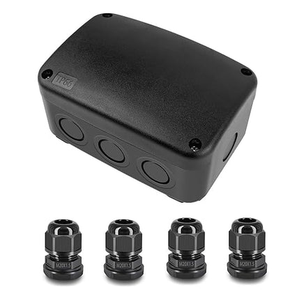 Weatherproof Junction Box, Nineleaf IP66 Waterproof Electrical Project Boxes by NineLeaf
