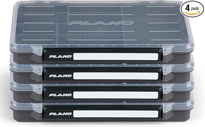 Plano StowAway 3700 50/50 Split Stow Tackle Box, Corrosion-Preventive Rustricor by PLANO%C2%AEOutdoors