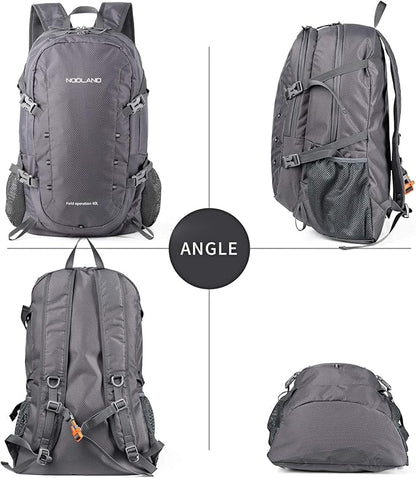 NODLAND Lightweight Backpack, Travel 40L Foldable Water-Resistant Daypack - Image 3