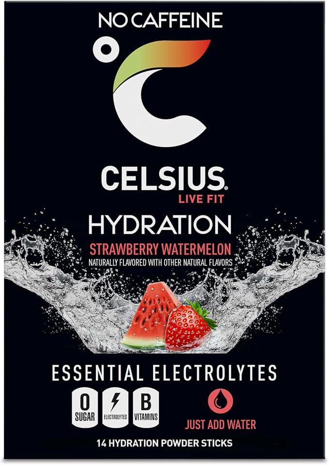 CELSIUS Hydration™ Strawberry Watermelon, Sugar Free Electrolyte Hydration - Image 5