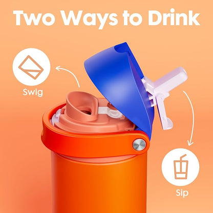 18 oz Insulated Water Bottle for Kids: Meoky Metal Water Bottle - Image 4