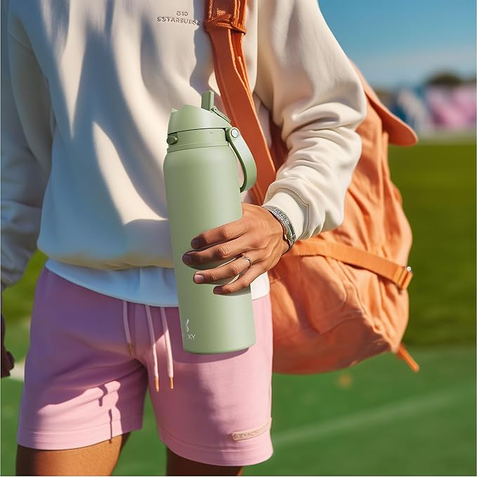 32 oz Insulated Water Bottle for Women: Meoky Stainless Steel Metal Water Bottle - Image 2