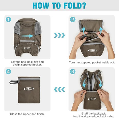 G4Free Lightweight Packable Hiking Backpack - Image 3