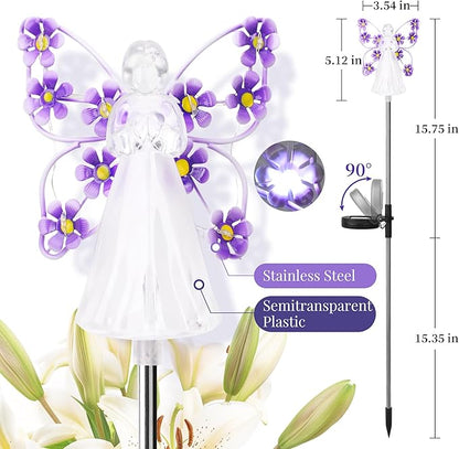 GIGALUMI Solar Angel Garden Stake Lights - Image 4