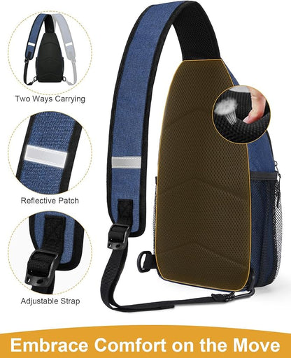 Pritent Crossbody Bags for Women Man Waterproof Sling Bag Backpack Trendy - Image 4