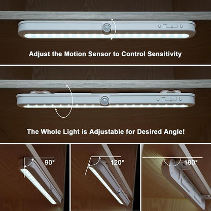 BLS Under Cabinet Lighting, 2200mah Rechargeable Closet Lights Motion Sensored - Image 3