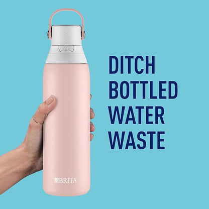 Brita Stainless Steel Premium Filtering Water Bottle, Replaces 300 Plastic - Image 6