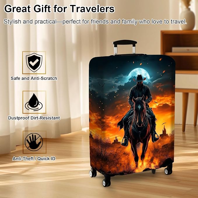 Luggage Cover Protector for 19-20 Inch Suitcases, TSA Approved Elastic Travel - Image 7