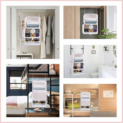 Surblue Hanging Shelves Travel Storage Bag Compression Packing Cube - Image 7