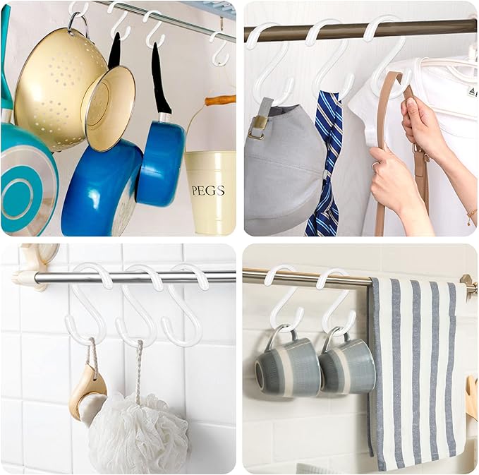 DINGEE 20 Pack Vinyl Coated S Hooks - Image 4