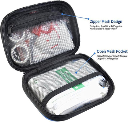I GO 85 Pieces Hard Shell Mini Compact First Aid Kit, Small Personal Emergency - Image 3