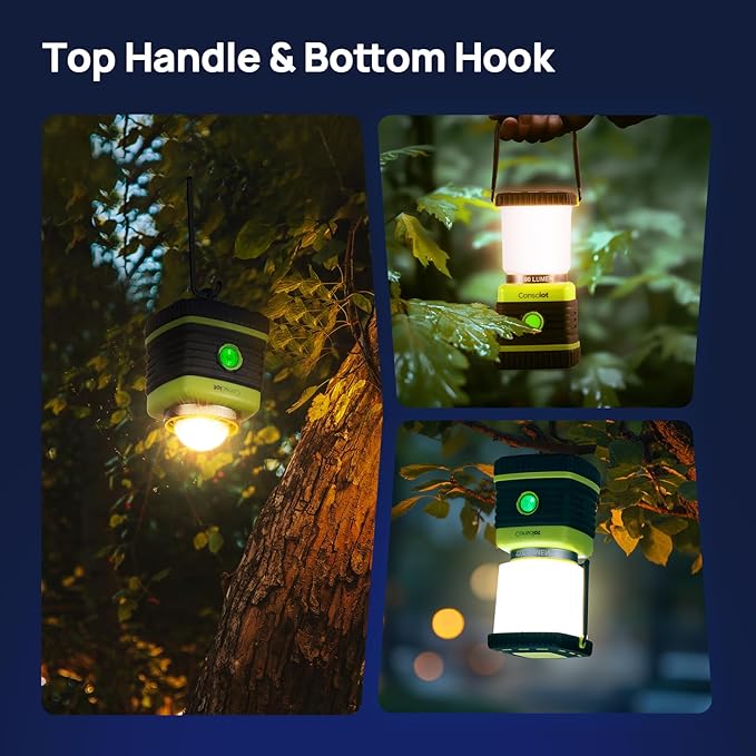 LED Camping Lantern Rechargeable, Consciot Camping Lights, 4 Light Modes - Image 6