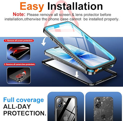 SPIDERCASE for iPhone 17 Case Waterproof, Built-in Lens & Screen Protector - Image 6