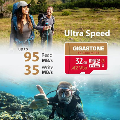 【5-Years Data Recovery】 GIGASTONE 32GB Micro SD Card 5-Pack, 4K Camera Pro - Image 2