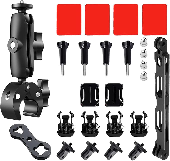 Reflex Camera 23 in 1 Motorcycle Action Camera Accessories Kit Compatible by ReflexCamera