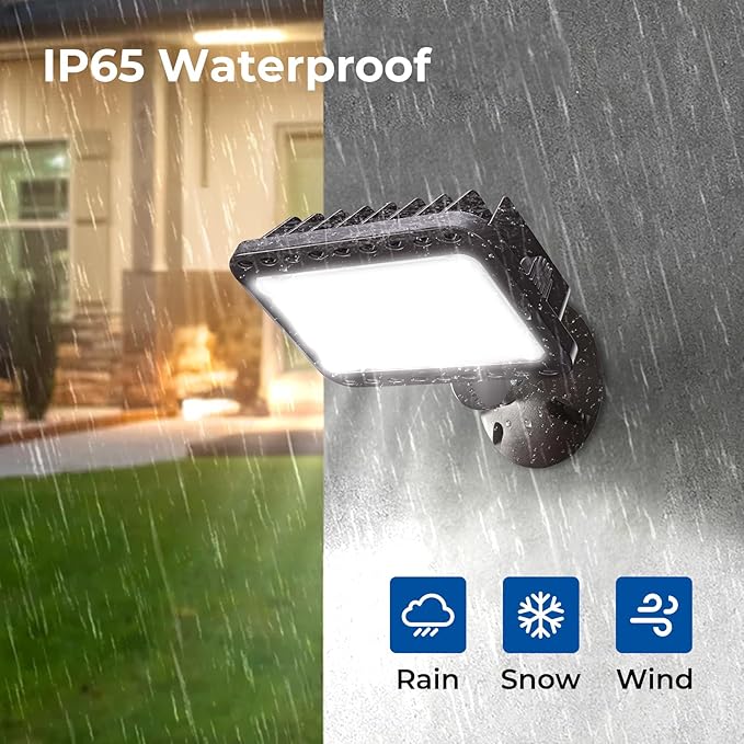 CINOTON 20W LED Flood Lights Outdoor, IP65 Waterproof Exterior Security Wall - Image 2
