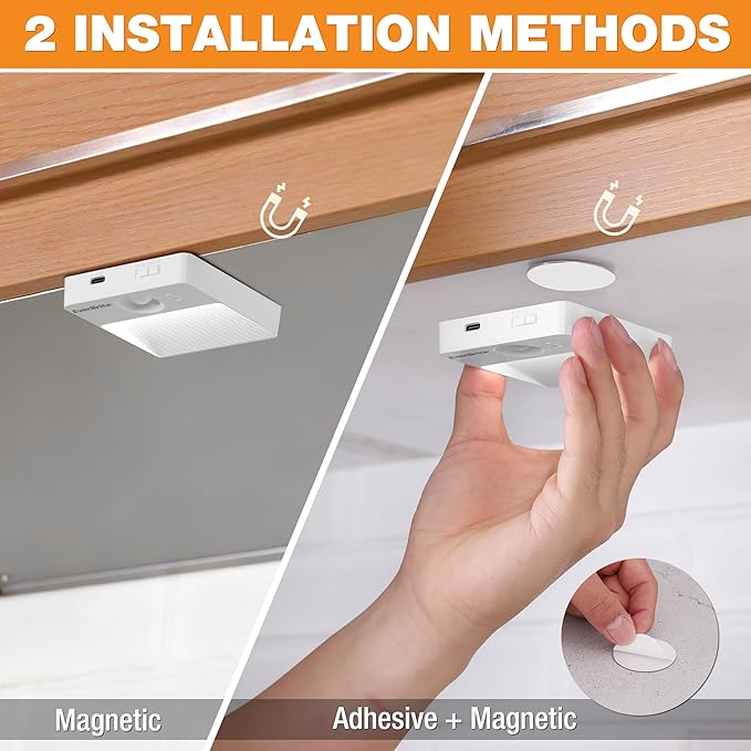 EverBrite Rechargeable Square Motion Sensor LED Night Light, Motion Activated - Image 5
