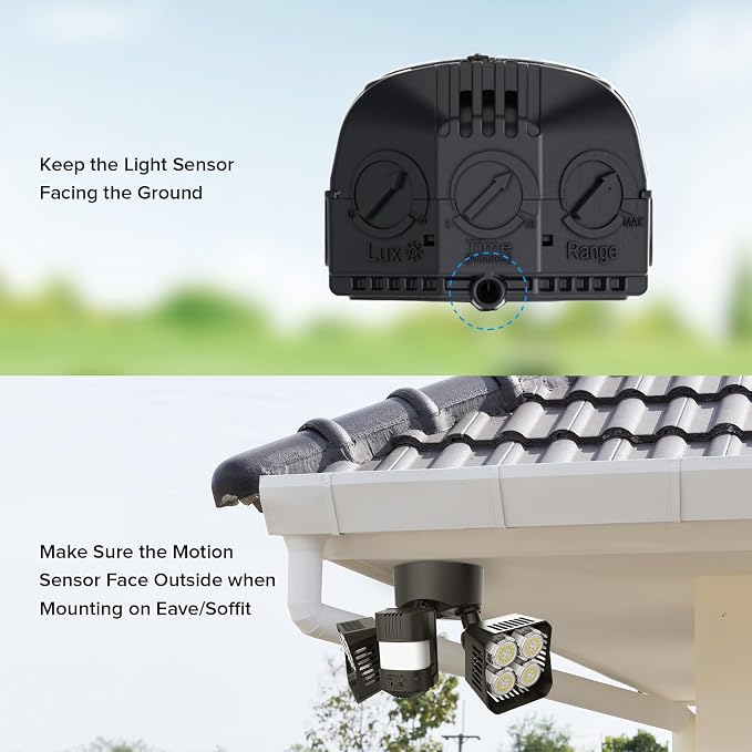 SANSI 7000LM Motion Sensor Outdoor Lights, Brightness LED Flood Lights Outdoor - Image 8