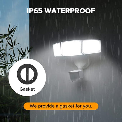 LUTEC 2 Pack 72W 7500LM LED Security Lights Motion Sensor Light Outdoor - Image 8