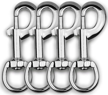 Garwor 4Pcs Heavy Duty Chrome Swivel Snap Hooks by Garwor