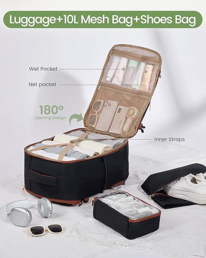 LOVEVOOK 40L Travel Backpack for Women & Men, Airline Approved Carry On Backpack - Image 3