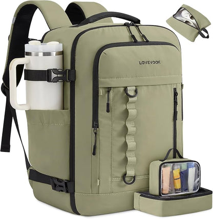 LOVEVOOK 40L Travel Backpack for Men Women, Waterproof Carry On Backpack for by LOVEVOOK